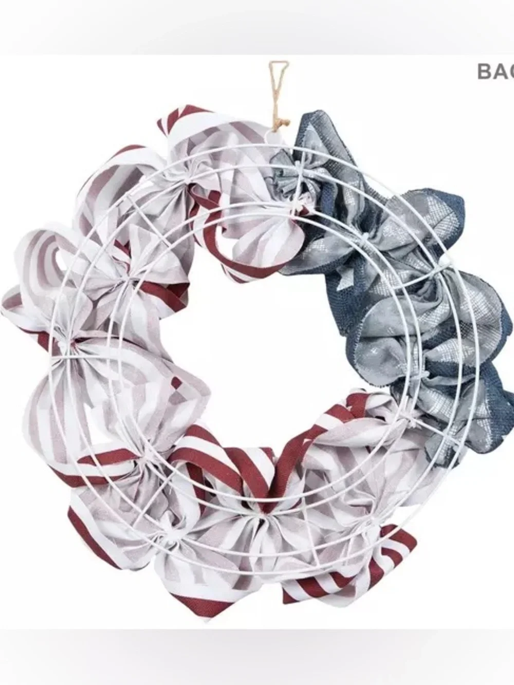 Stars & Stripes Burlap Wreath